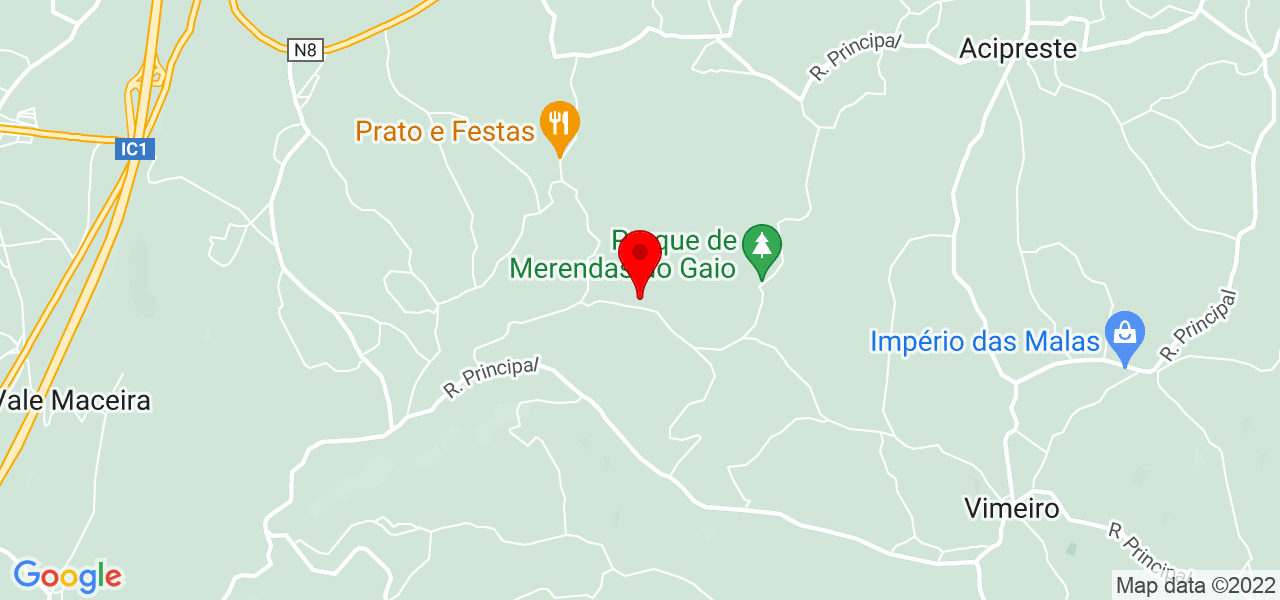 Cinderela - Leiria - Alcobaça - Mapa