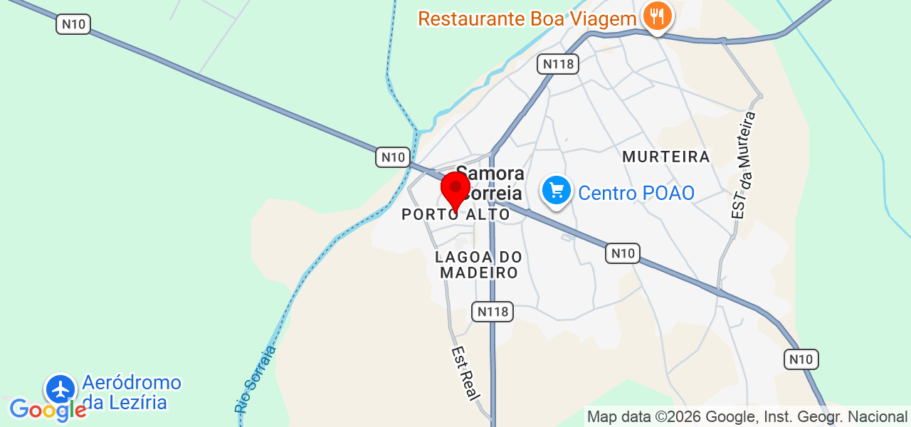Silva telhados - Santarém - Benavente - Carte