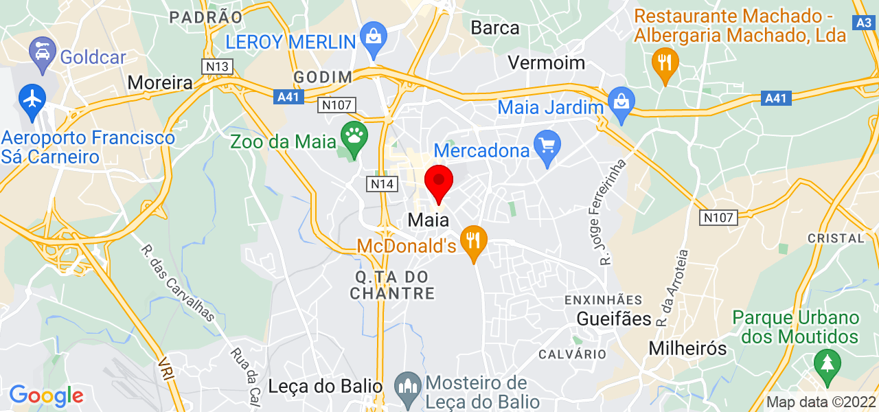 Rute - Porto - Maia - Mapa