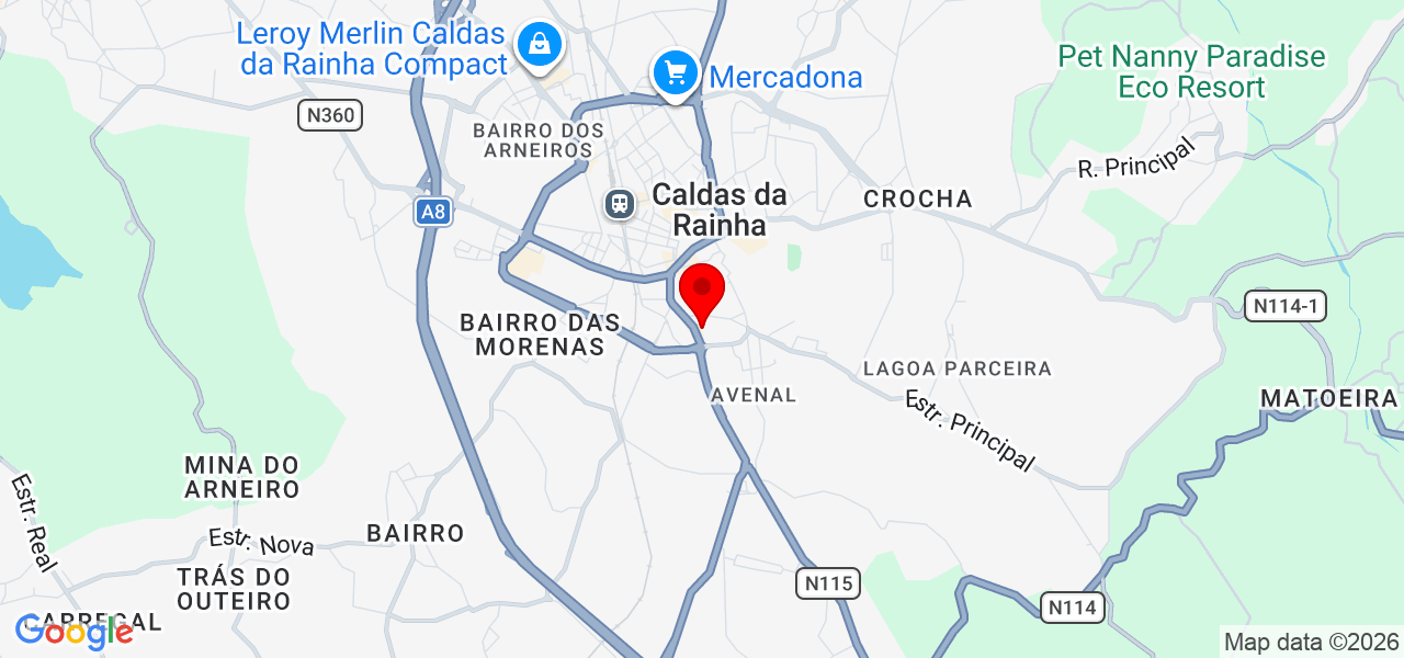 Rafaela Cardoso - Leiria - Caldas da Rainha - Map