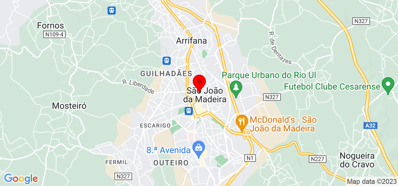 SOS COMPUTADORES - Aveiro - São João da Madeira - Mapa