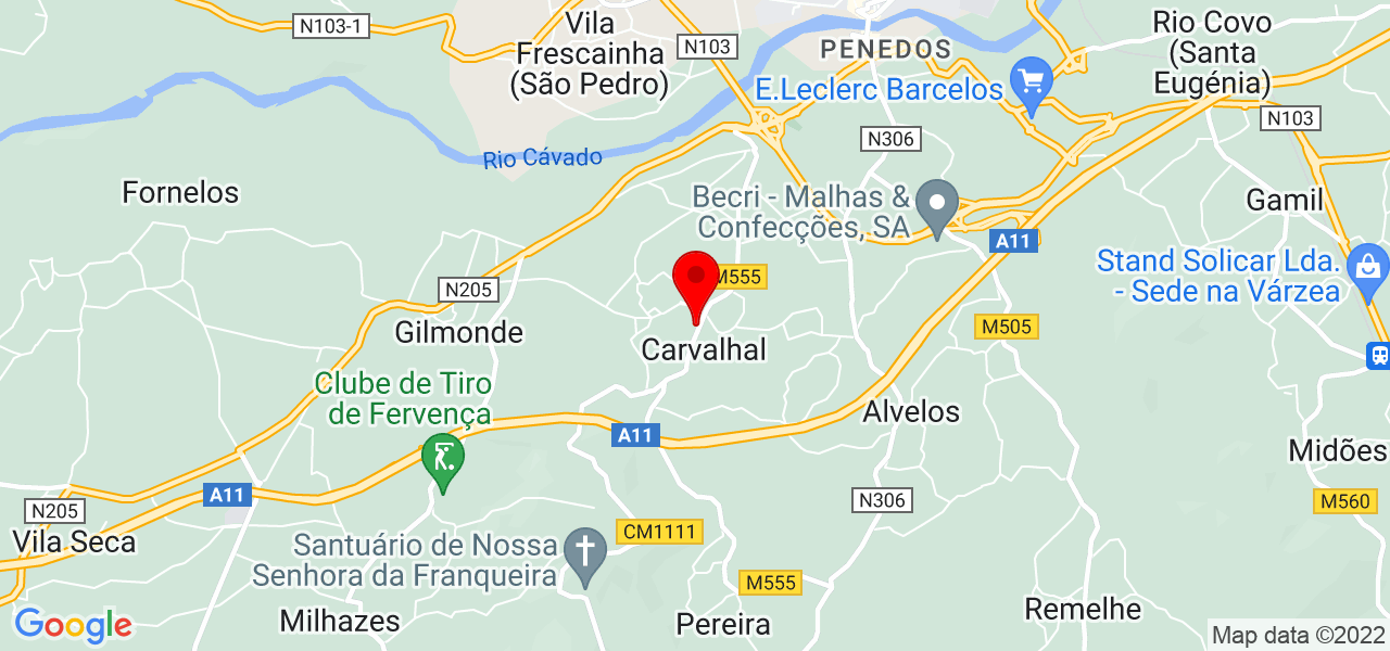 silvia Loureiro - Braga - Barcelos - Mapa