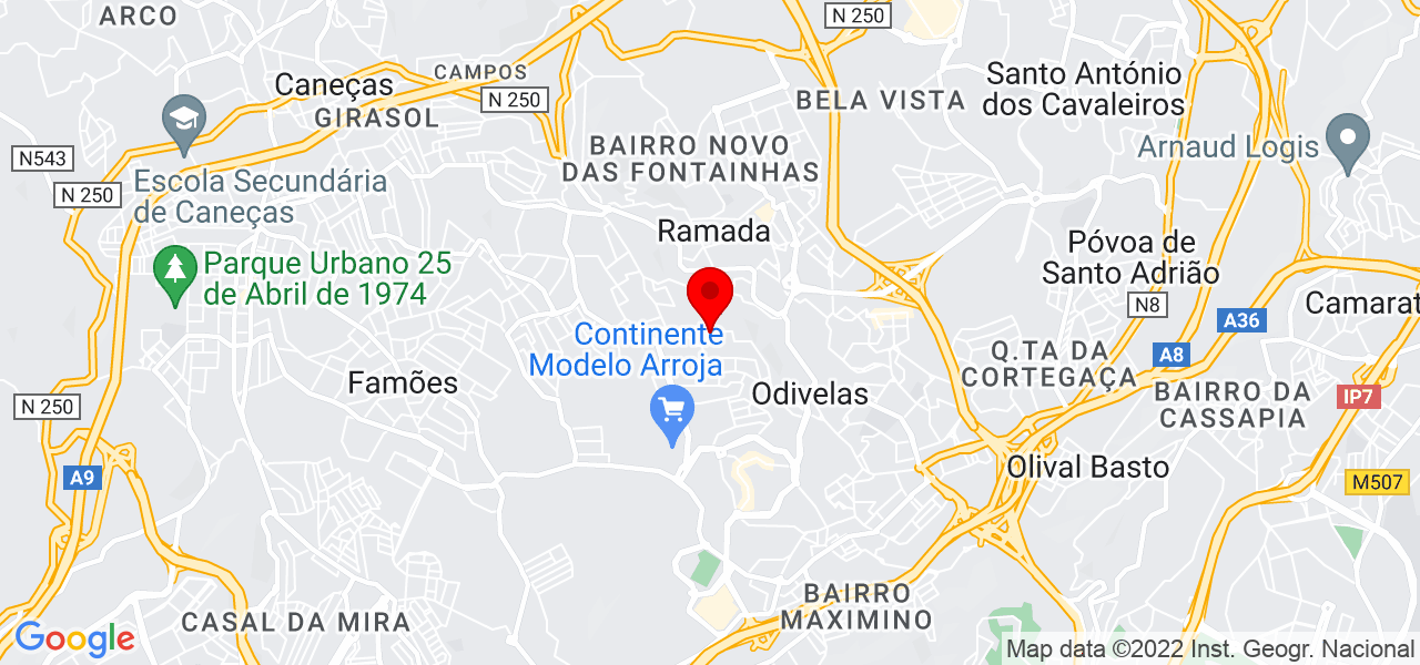 Ana Patricia Coutinho - Lisboa - Odivelas - Mapa
