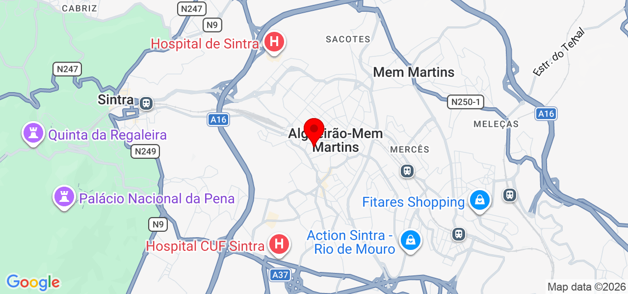 Angelina Afonso - Lisboa - Sintra - Mapa
