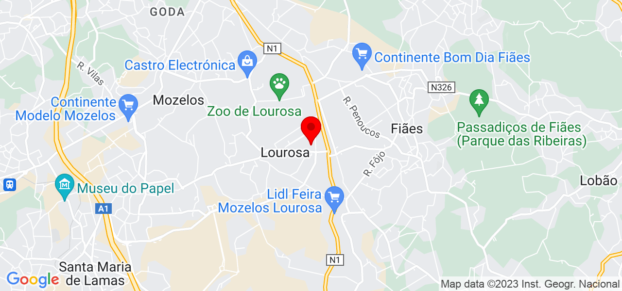 Brenner Garcia Alves - Aveiro - Santa Maria da Feira - Mapa