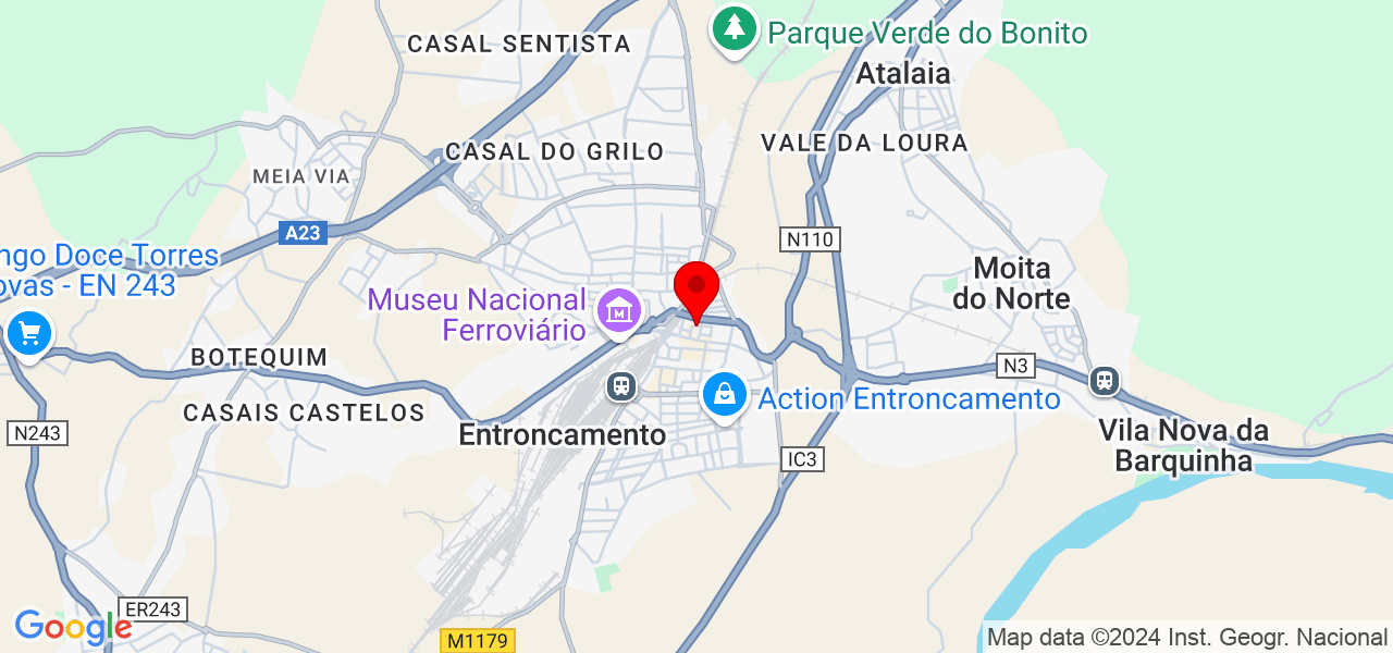 Bruna Carvalho - Santarém - Entroncamento - Mapa