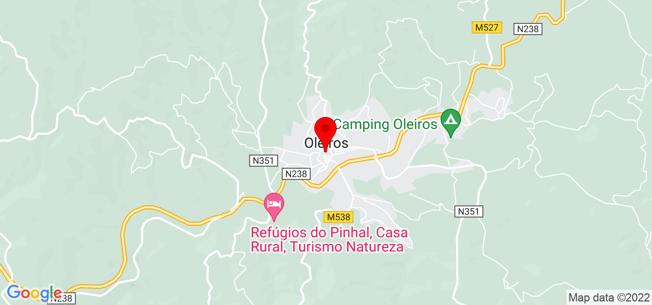 Rony de Freitas - Castelo Branco - Oleiros - Mapa