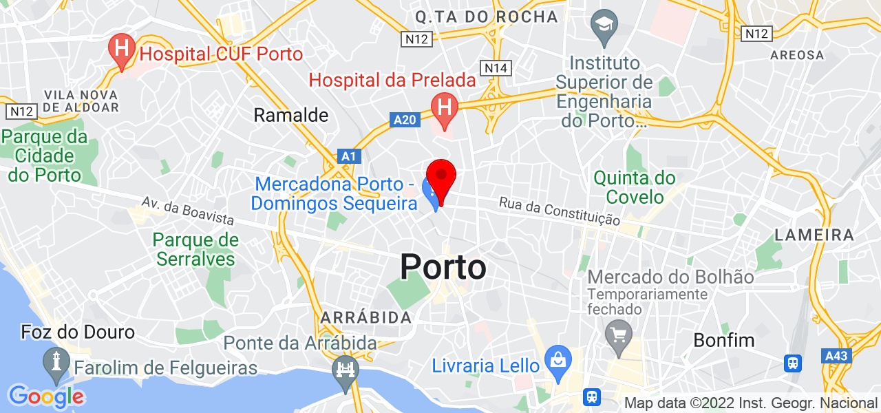 Happy Whiskers - Porto - Porto - Mapa