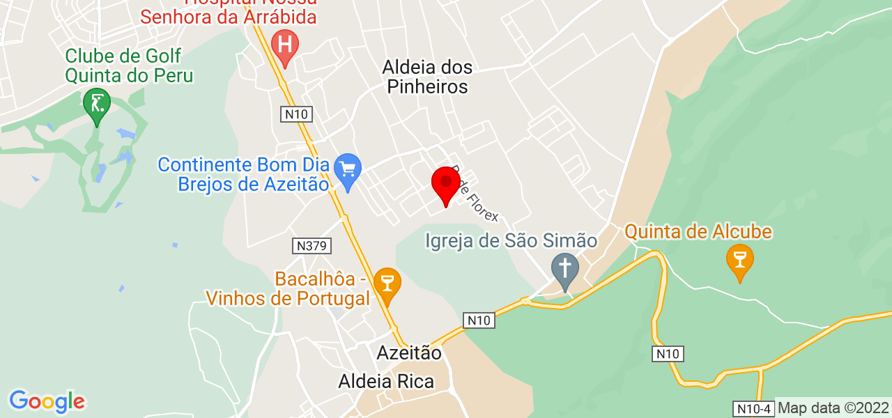 In&ecirc;s Ferreira dos Santos - Setúbal - Setúbal - Mapa