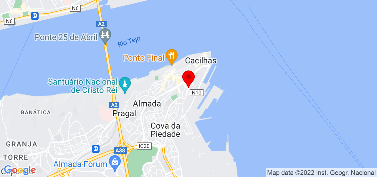 Rui Duarte - Setúbal - Almada - Mapa