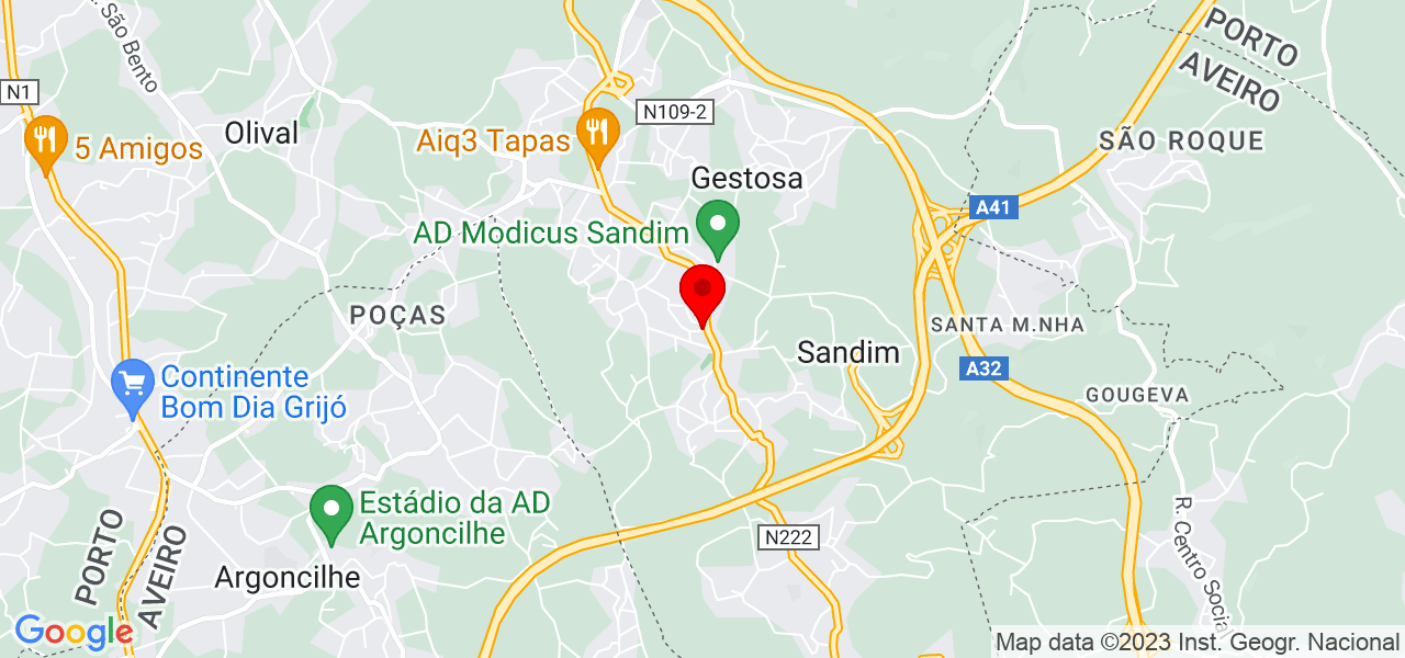 Carla Vieira Ara&uacute;jo - advogada - Porto - Vila Nova de Gaia - Mapa
