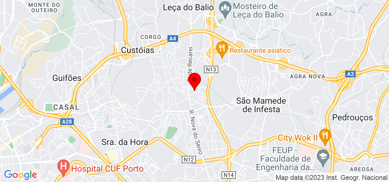 Patr&iacute;cia Costa - Porto - Matosinhos - Mapa