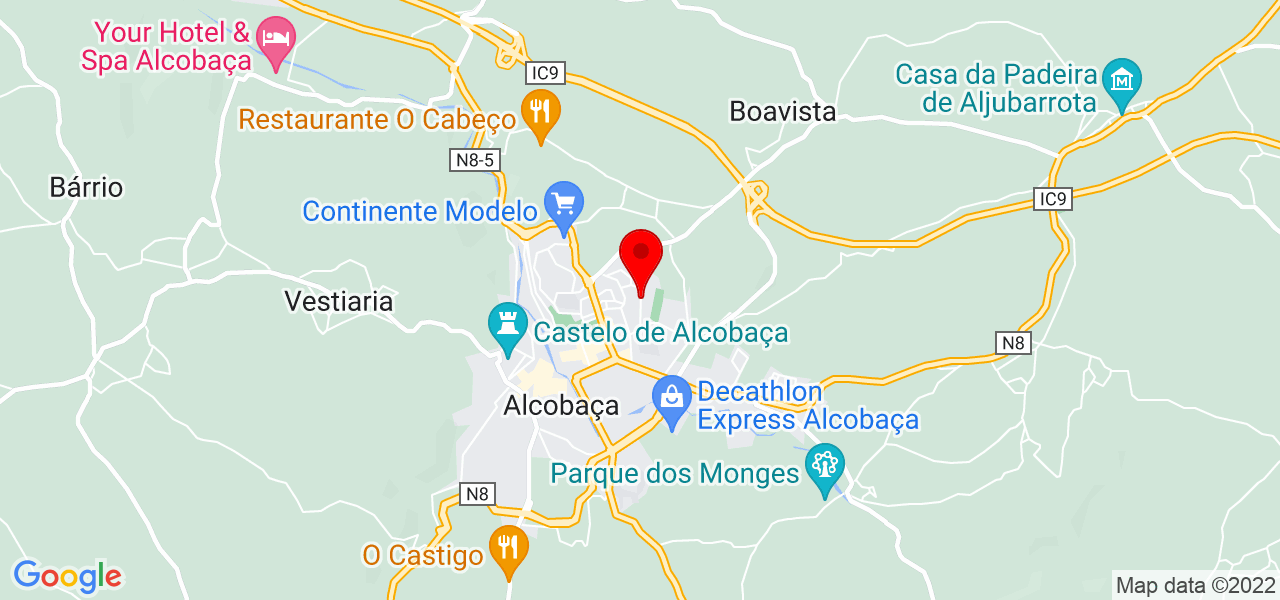 Limpezas Aveleira - Leiria - Alcobaça - Mapa
