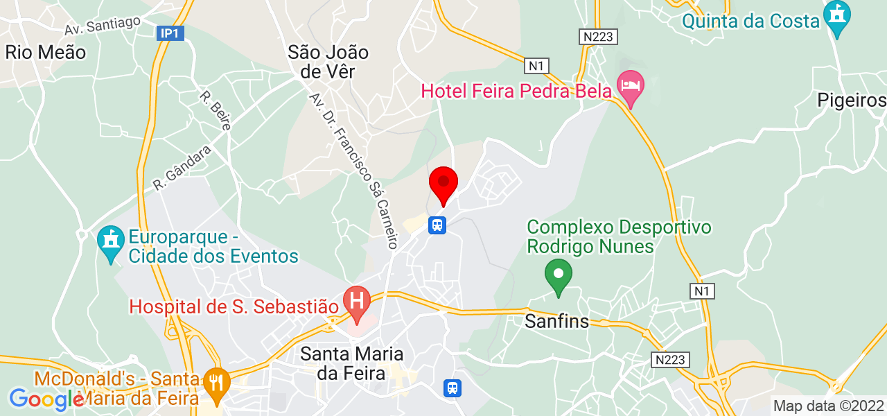 Marianela - Aveiro - Santa Maria da Feira - Mapa