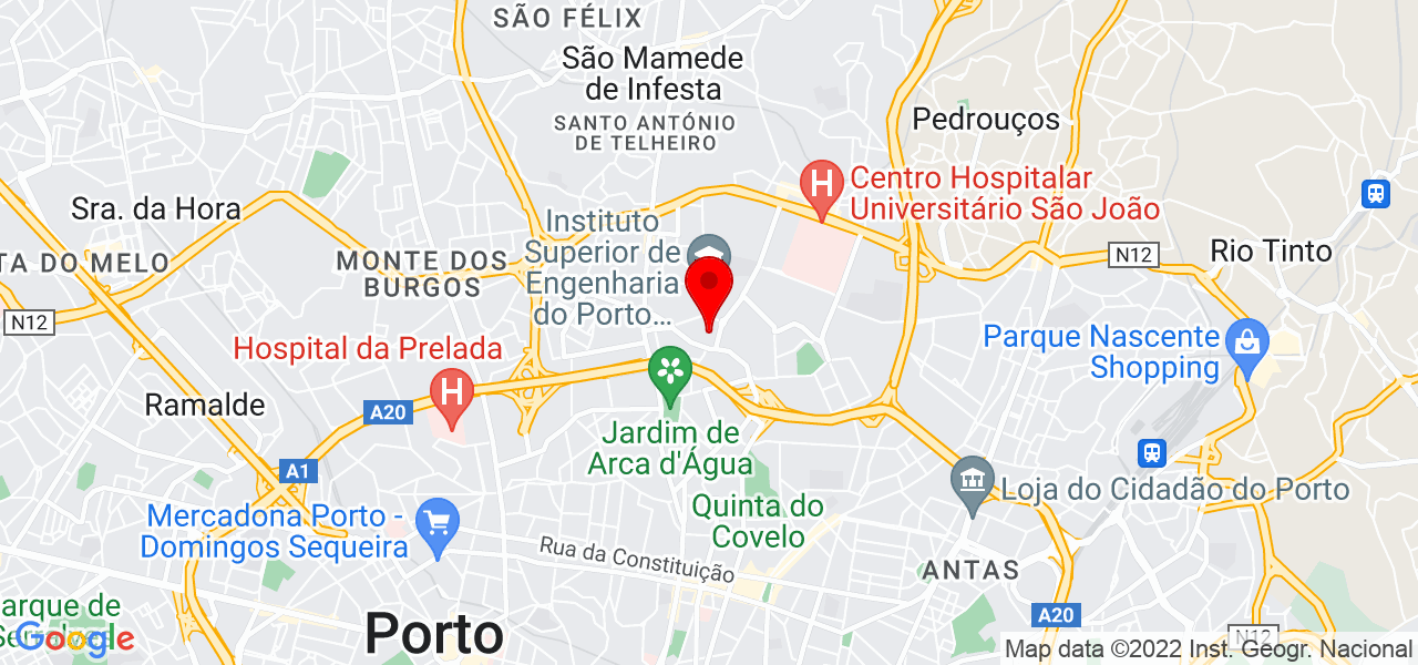 Jerusa Pinto - Porto - Porto - Mapa