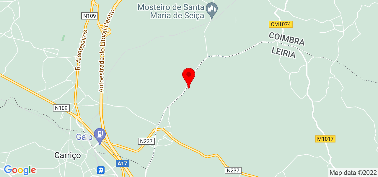 Teresa - Leiria - Pombal - Karte