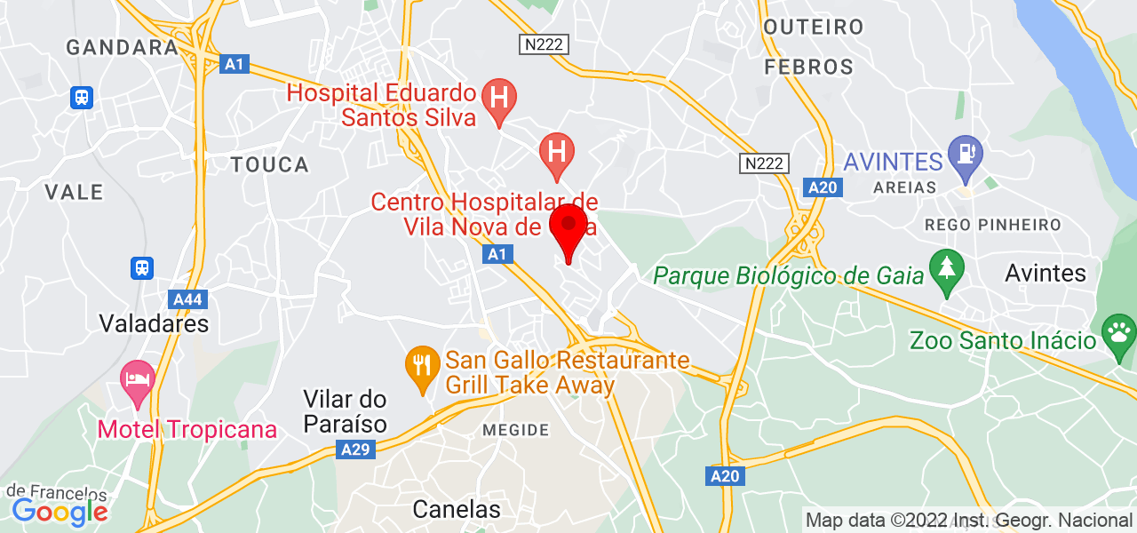 Pablo Oliveira - Porto - Vila Nova de Gaia - Mapa