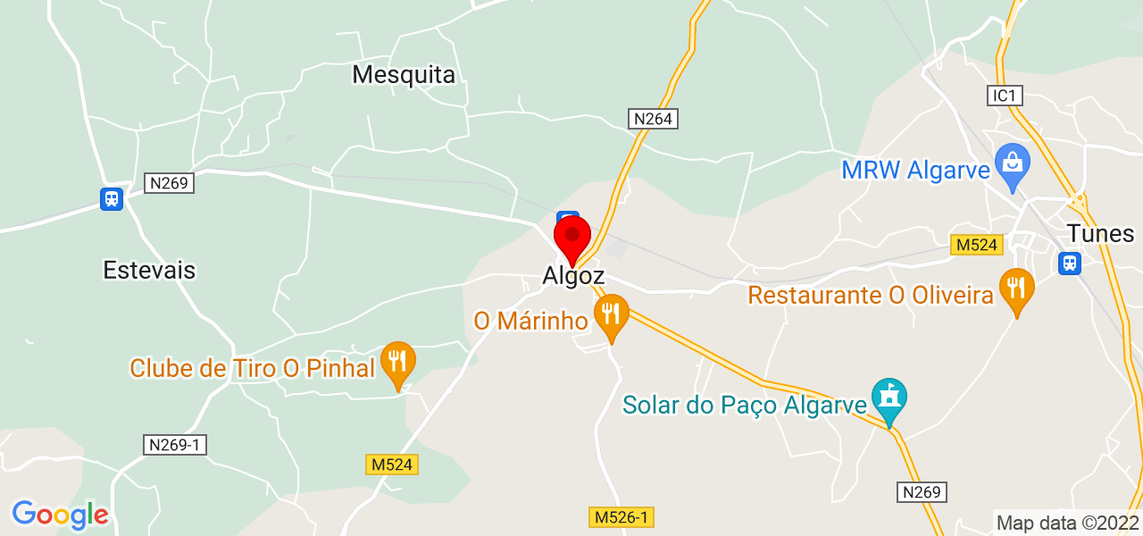 Lopes construções - Faro - Silves - Carte