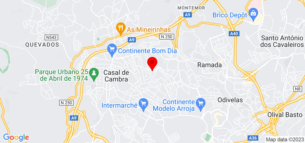 Zoraia Luana - Lisboa - Odivelas - Mapa