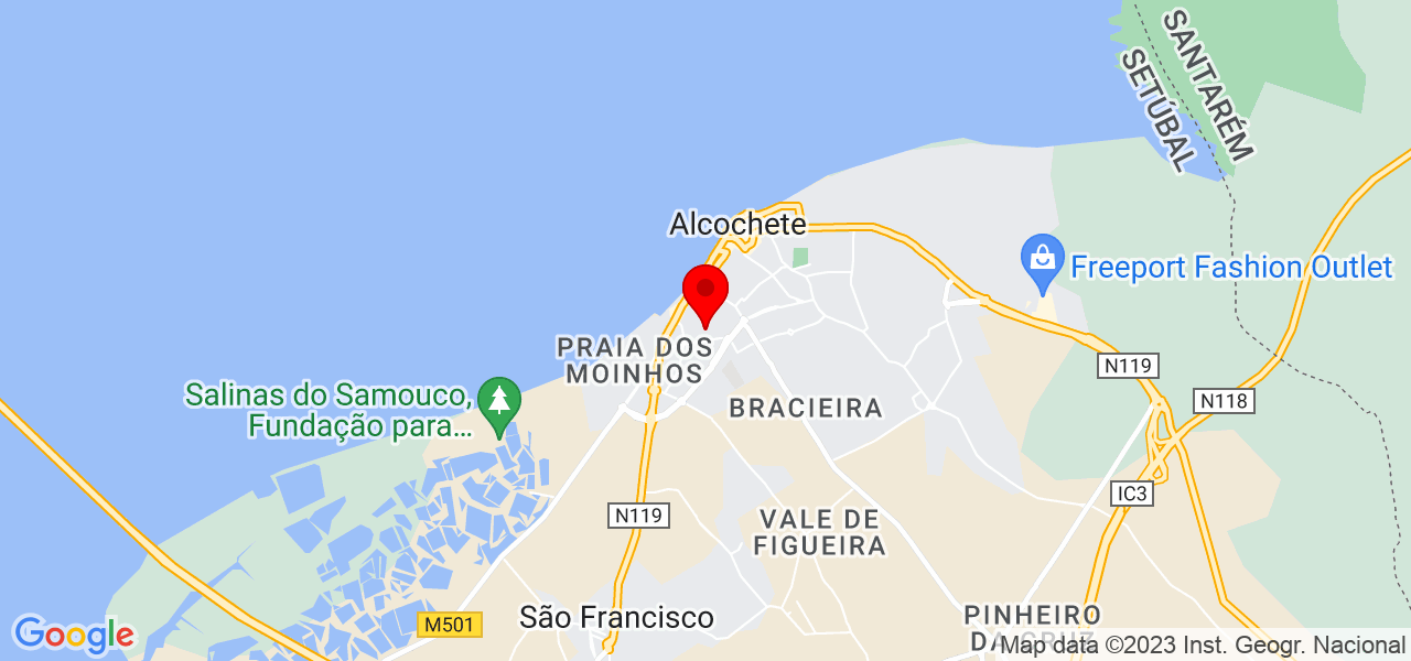 Lu&iacute;s Vicente - Setúbal - Alcochete - Mapa
