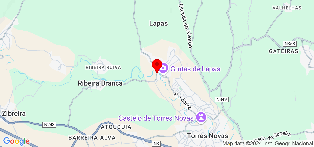 Psic&oacute;loga Renata Lima - Santarém - Torres Novas - Mapa