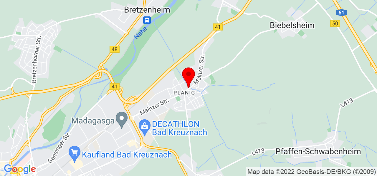 Esleym Service - Rheinland-Pfalz - Bad Kreuznach - Karte