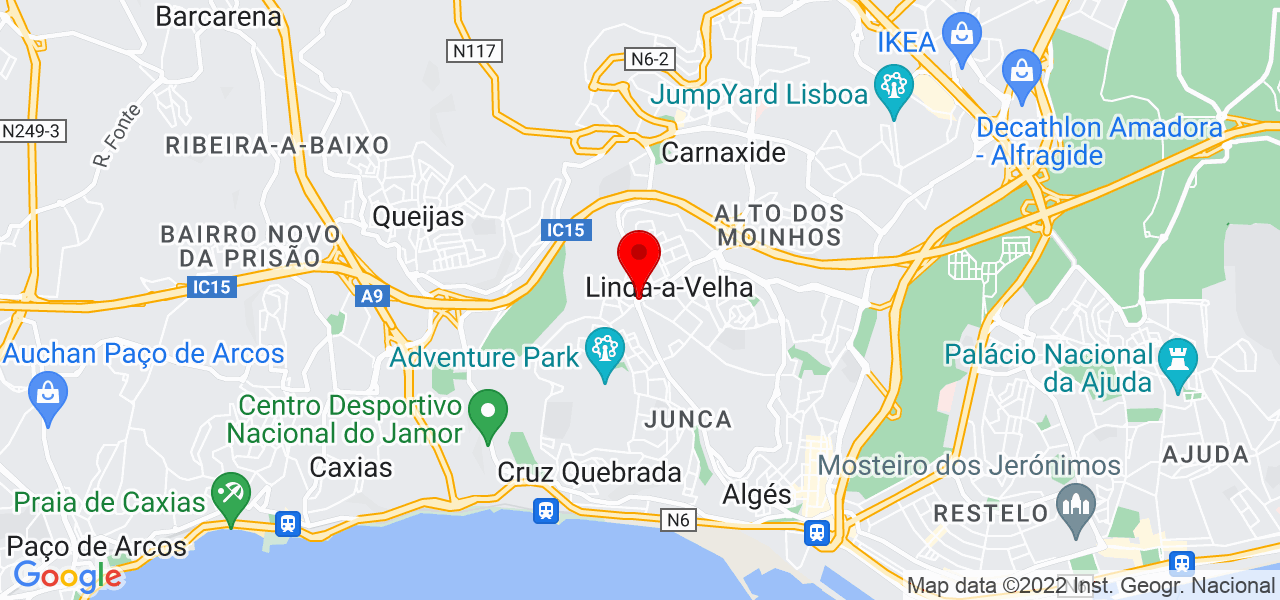Carolina Costa - Lisboa - Oeiras - Mapa