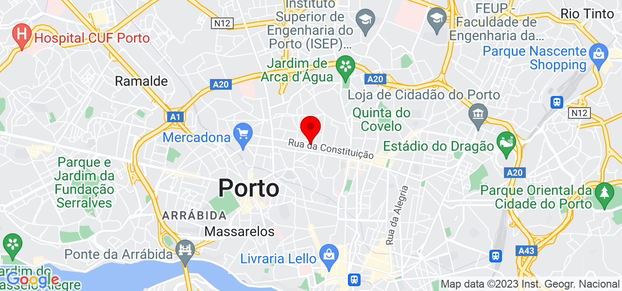 Massagista Domicilio Porto - Porto - Porto - Mapa
