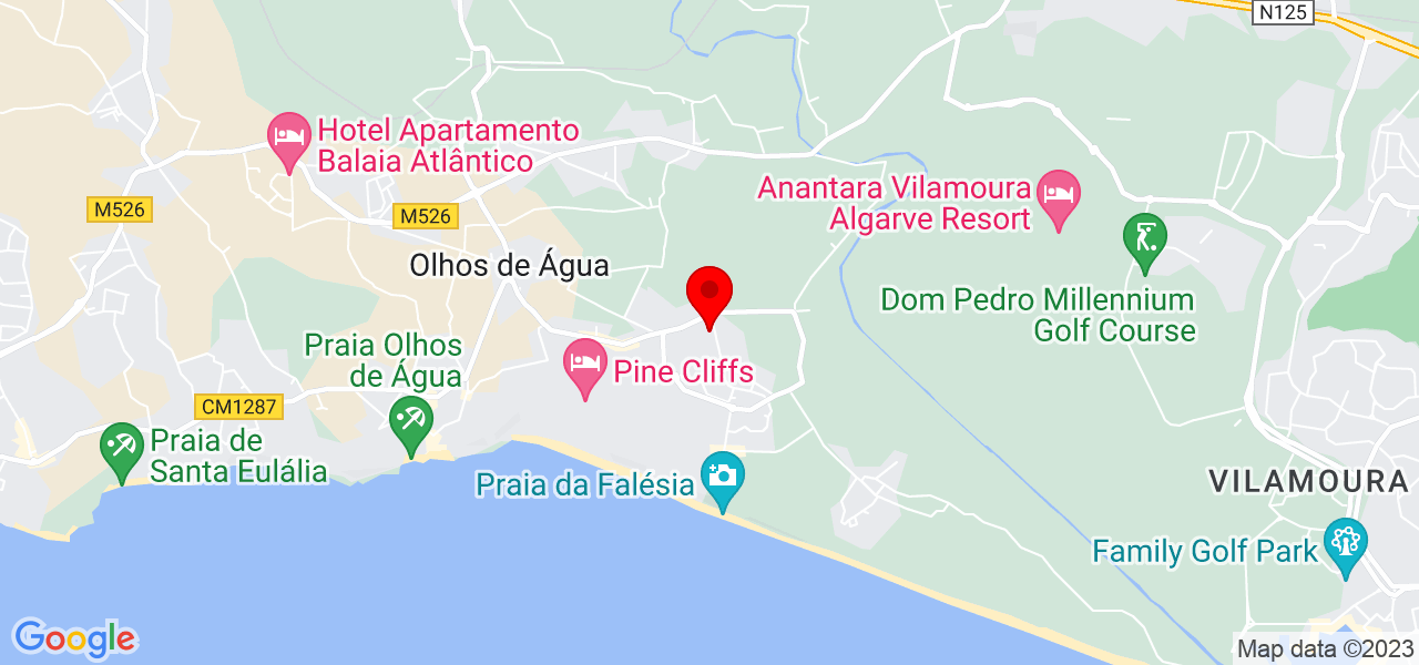 Joseleni Santos - Faro - Albufeira - Mapa