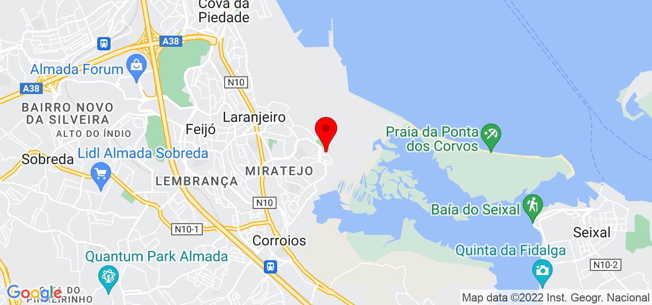 &Acirc;ngela Ramalho - Setúbal - Seixal - Mapa