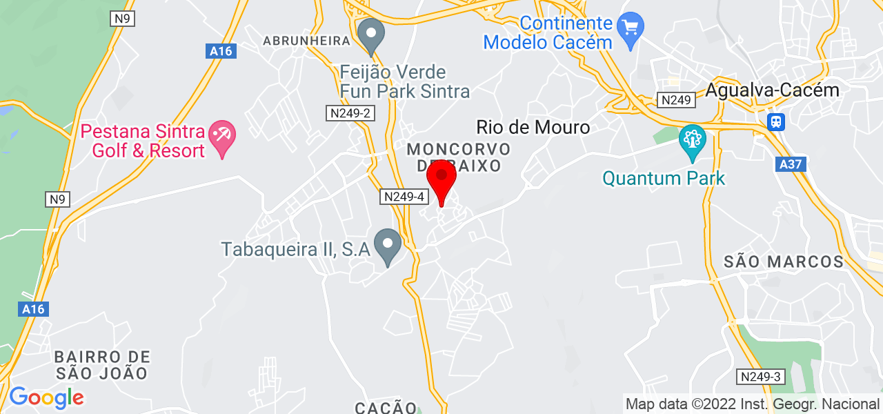 António Manuel da Cunha de Elvas - Lisboa - Sintra - Map