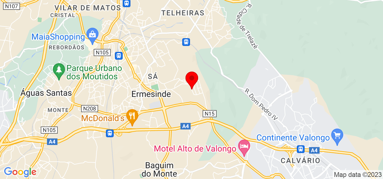 Rosa Silva - Porto - Valongo - Mapa