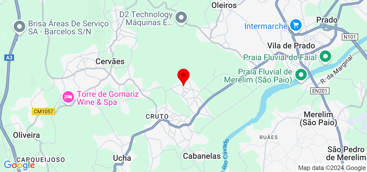 Nicolas Ferreira - Braga - Vila Verde - Map