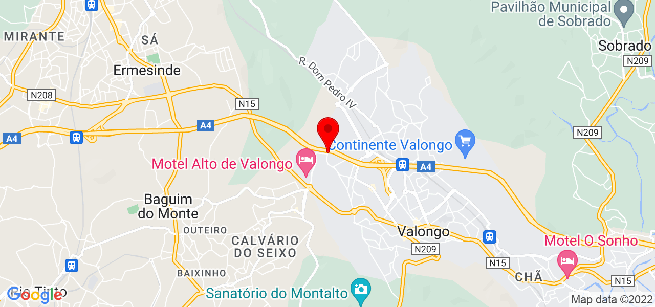 Carlos Barbosa - Porto - Valongo - Mapa