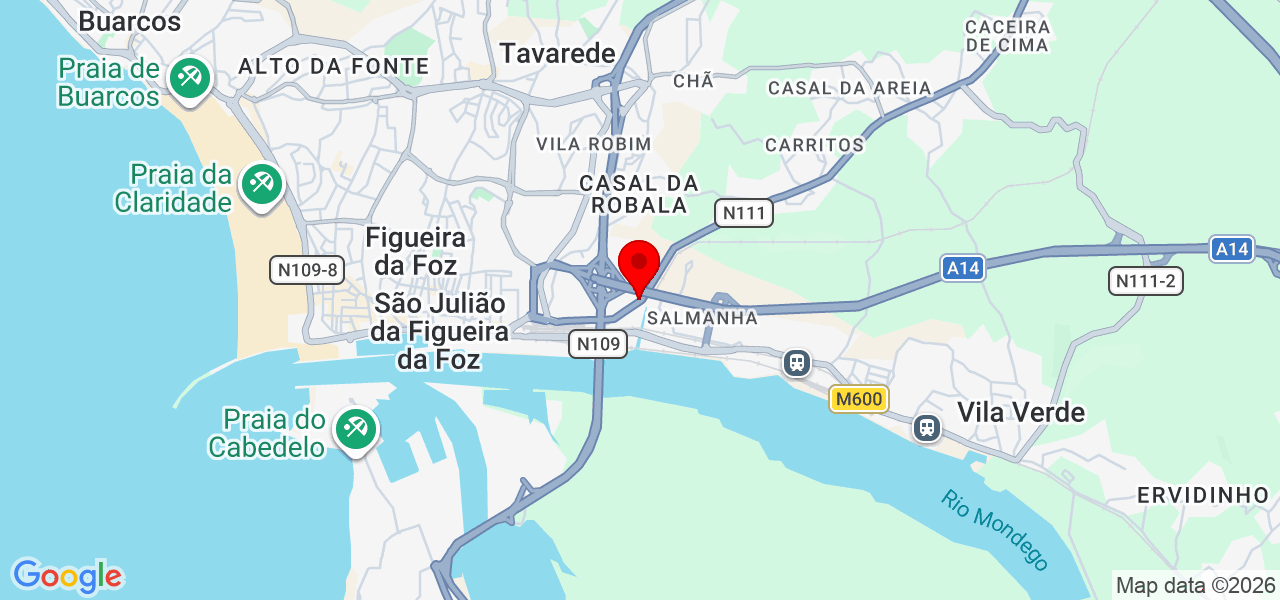 G&eacute;o Metais - Figueira da Foz - Coimbra - Figueira da Foz - Mapa