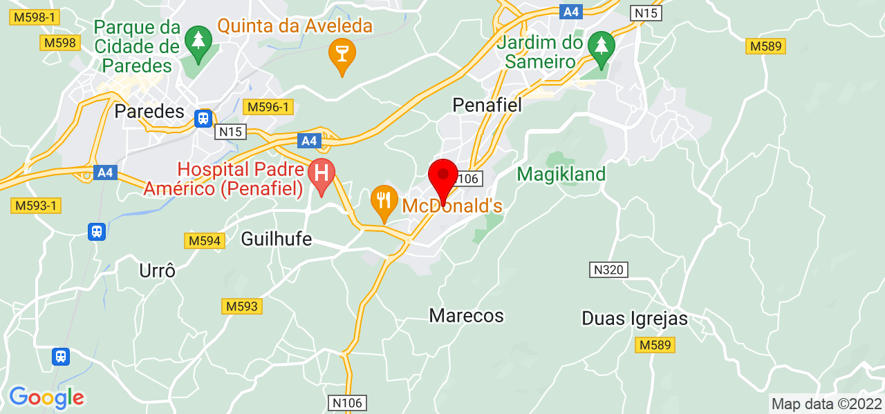 S&oacute;nia Silva - Porto - Penafiel - Mapa