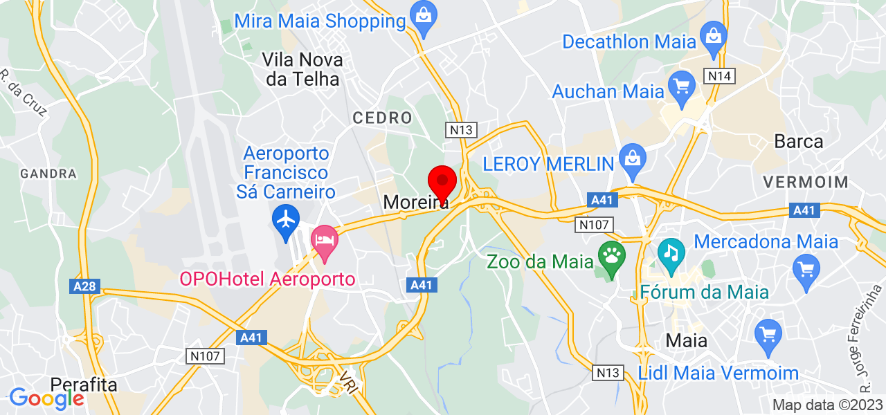 Sheila Menezes - Porto - Maia - Mapa