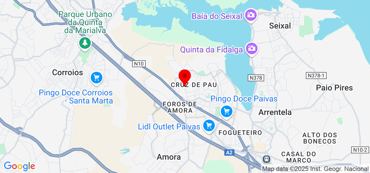 Siqueira Pladur - Setúbal - Seixal - Map