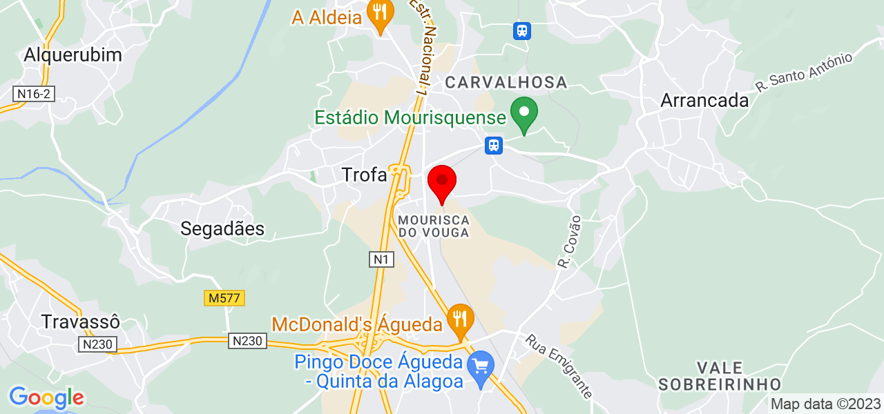 Rose - Aveiro - Águeda - Mapa