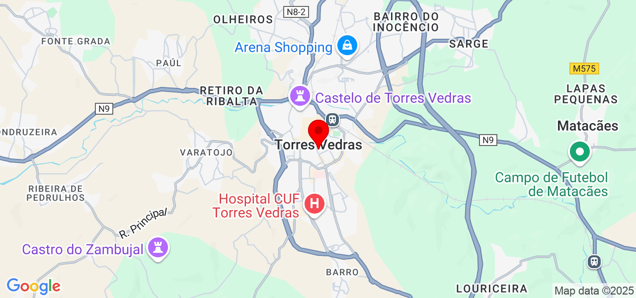 Silva - Lisboa - Torres Vedras - Mapa