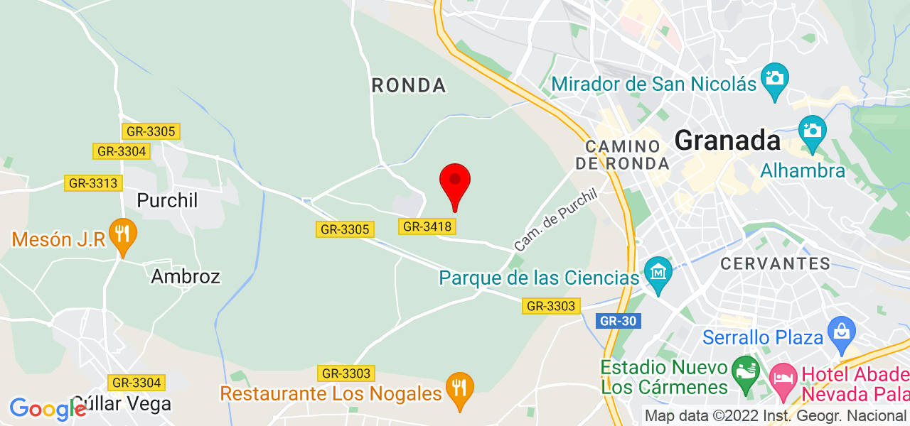 Alda Eventtos - Andalucía - Granada - Map