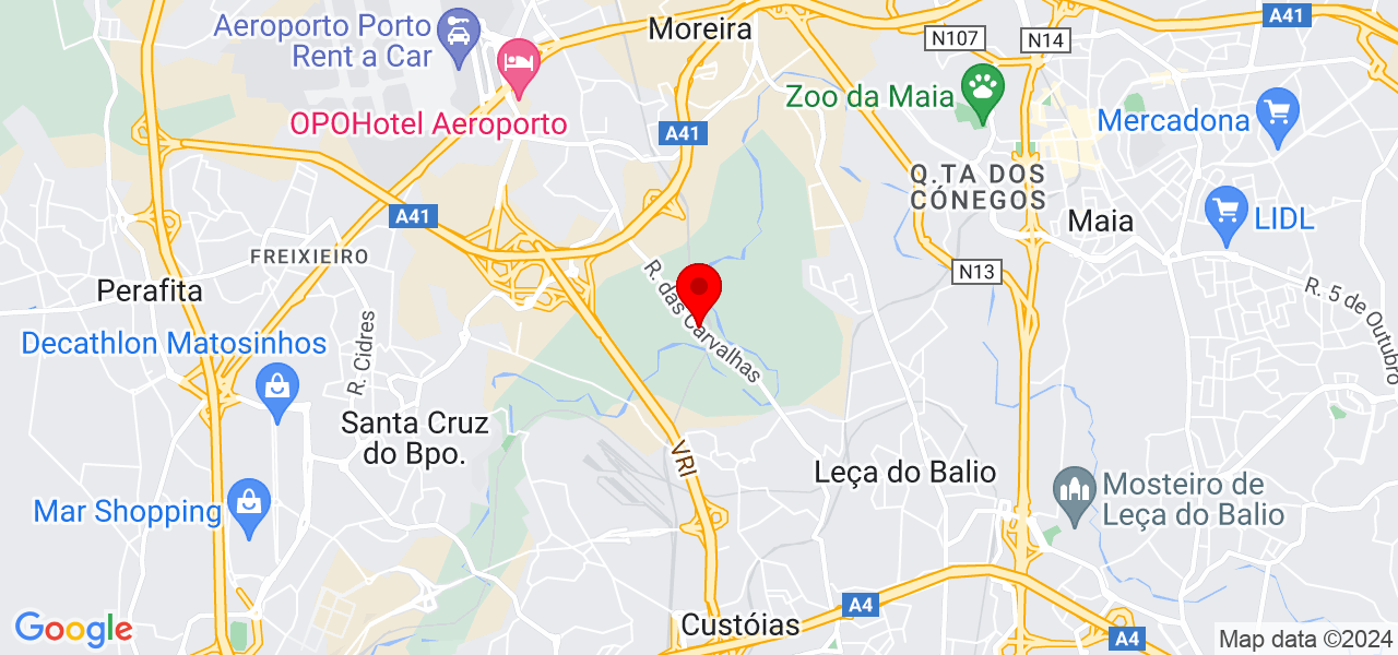 Leonardo Ara&uacute;jo - Porto - Matosinhos - Map