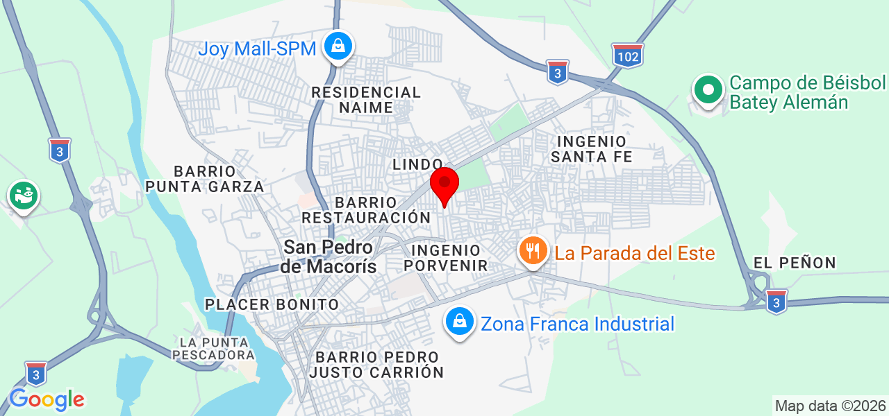 Ashley Ortiz Ceballos - San Pedro de Macorís - San Pedro de Macorís - Map