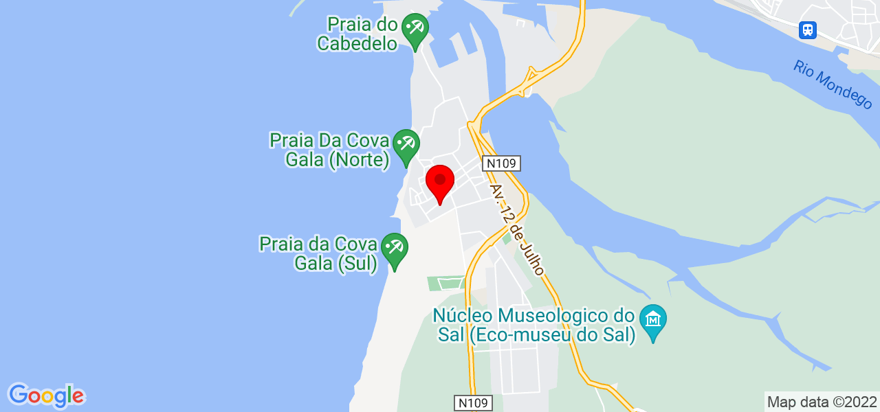 Ana Cl&aacute;udia - Coimbra - Figueira da Foz - Mapa