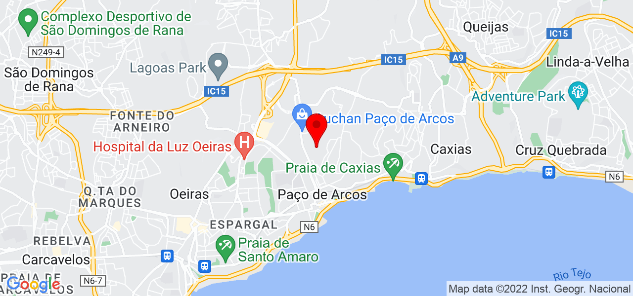 Ana gomes - Lisboa - Oeiras - Mapa