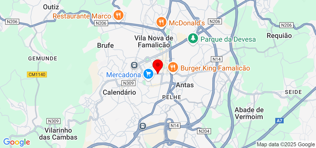 SATHIYA - Braga - Vila Nova de Famalicão - Map