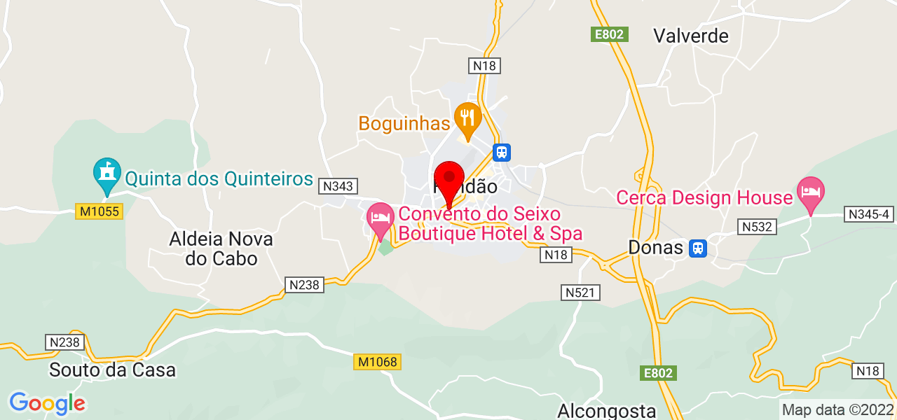 Marco Carvalho - Castelo Branco - Fundão - Mapa