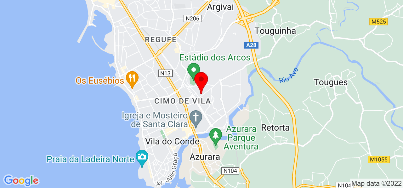 HFN ESTORES - Porto - Vila do Conde - Mapa