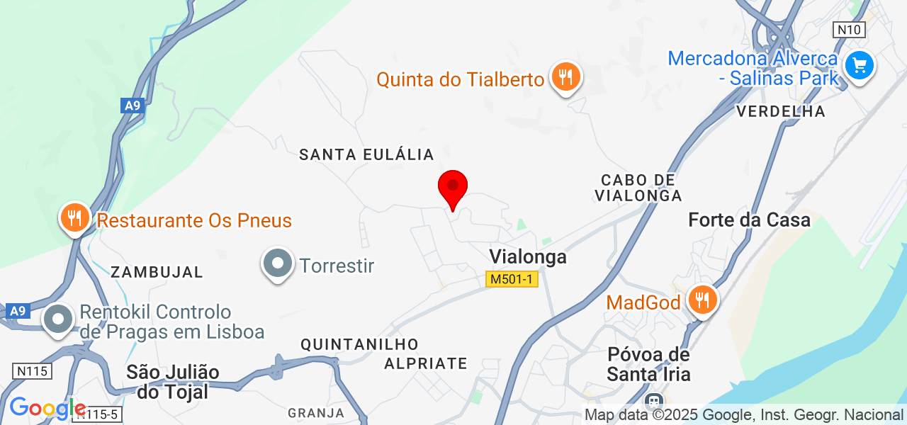 Entu.pt - Lisboa - Vila Franca de Xira - Map