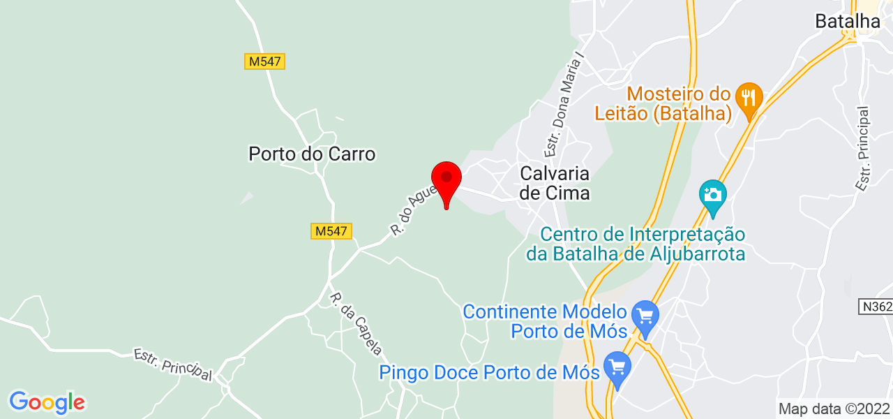 Roberto Rebelo - Leiria - Porto de Mós - Mapa